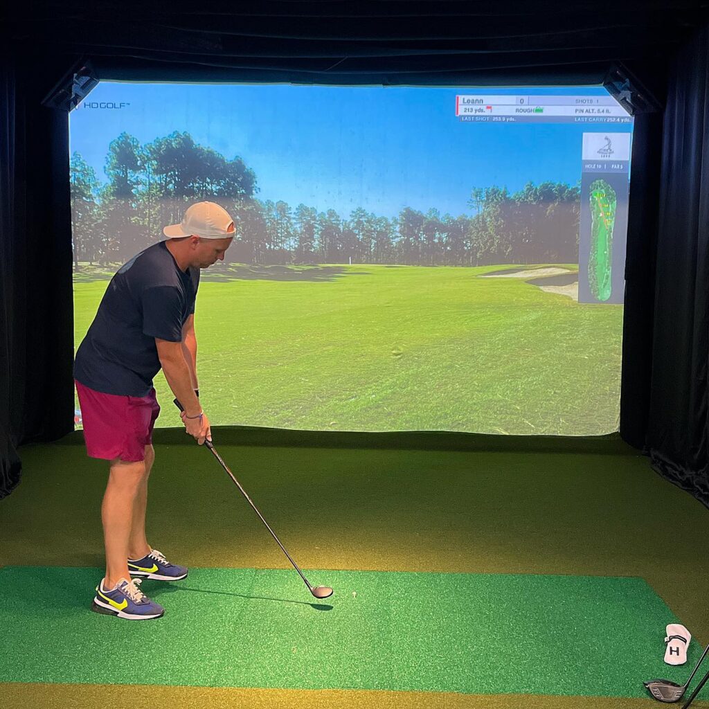 indoor golf simulator mcdivots grimes iowa